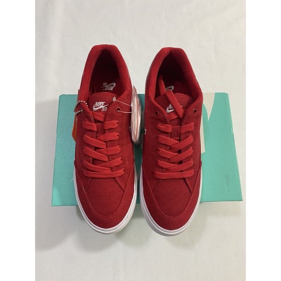 New Mens Size 7 Red Nike SB X Supreme GTS QS Skateboarding Shoes 801621 661 main image 12
